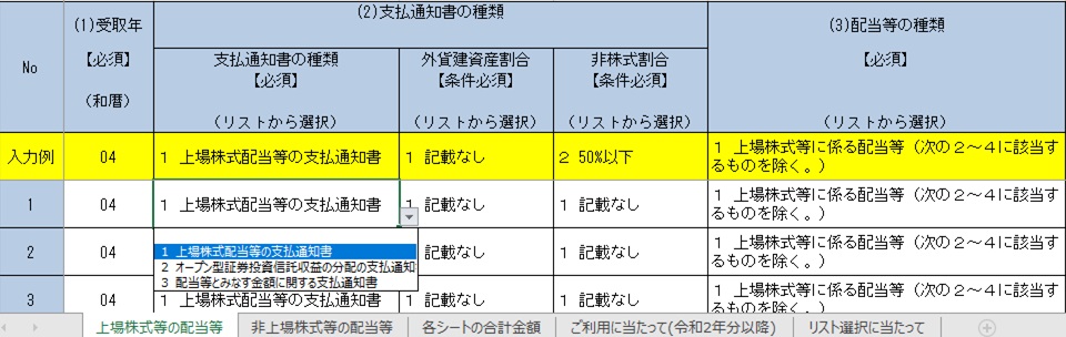 支払通知書の種類