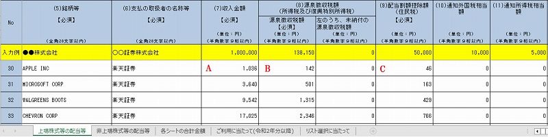 金額の入力欄